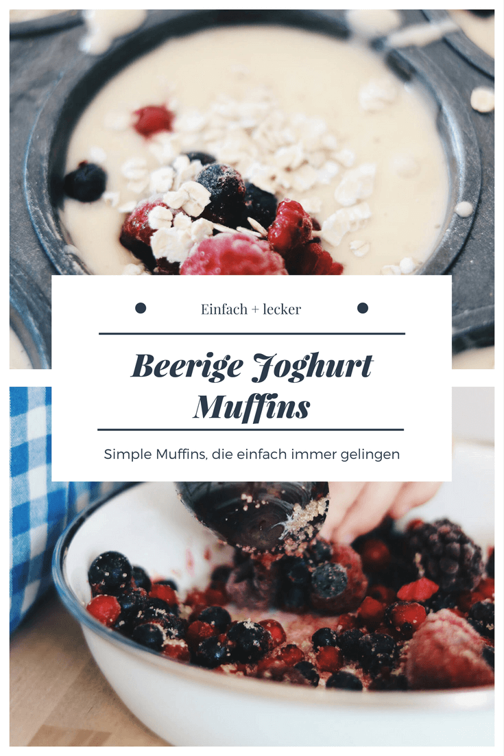 Beeren Muffins mit Joghurt // Rezepte für die ganze Familie
