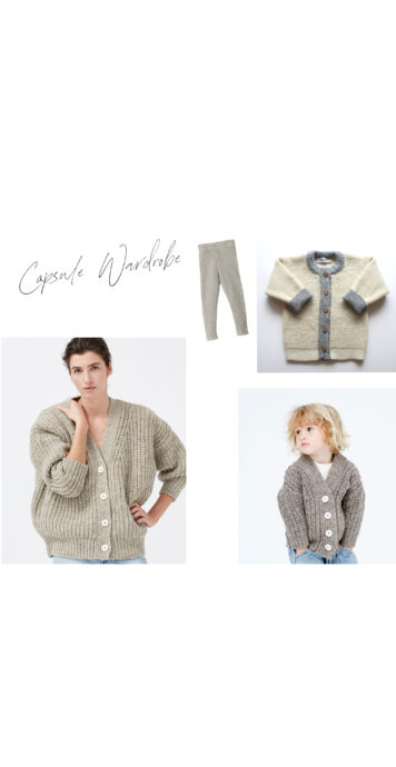 Capsule Wardrobe Frühling Kinder und Frauen