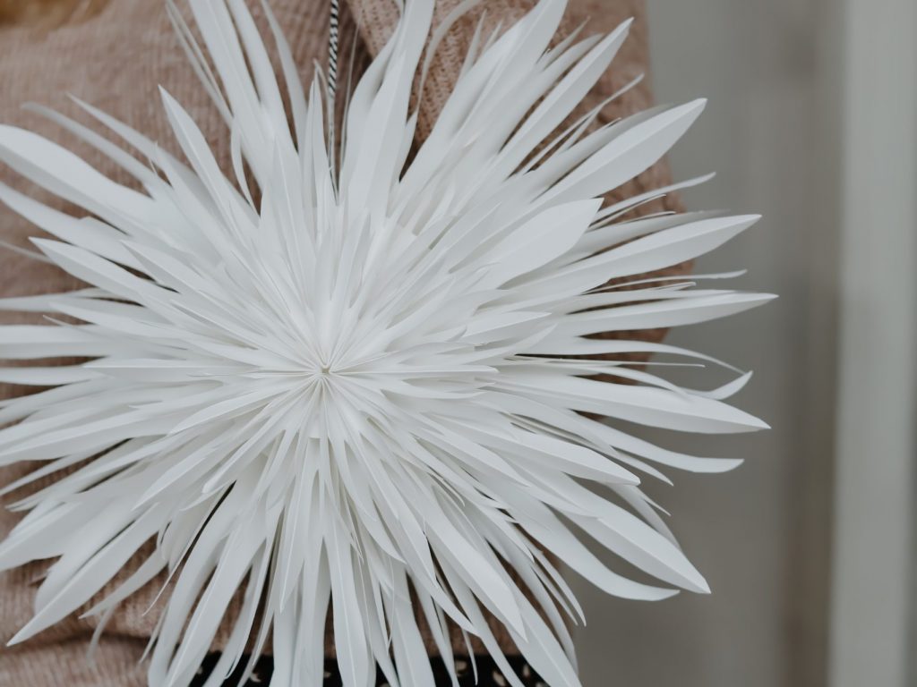 DIY Weihnachtsstern aus Papier falten: Der selbst gemachte Dahlienstern