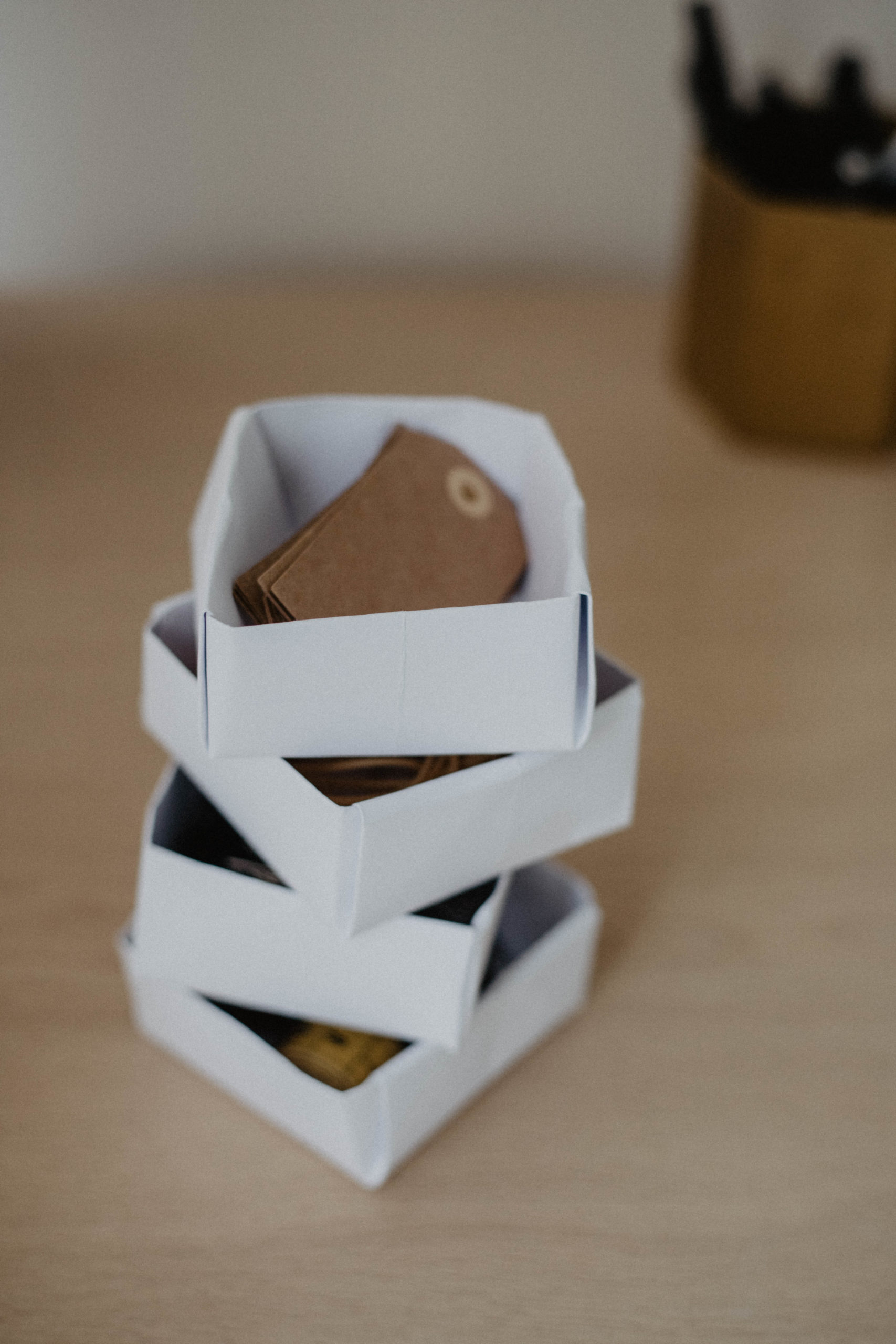 Einfach mehr Ordnung: Mit easy peasy Origami Masu  Faltboxen
